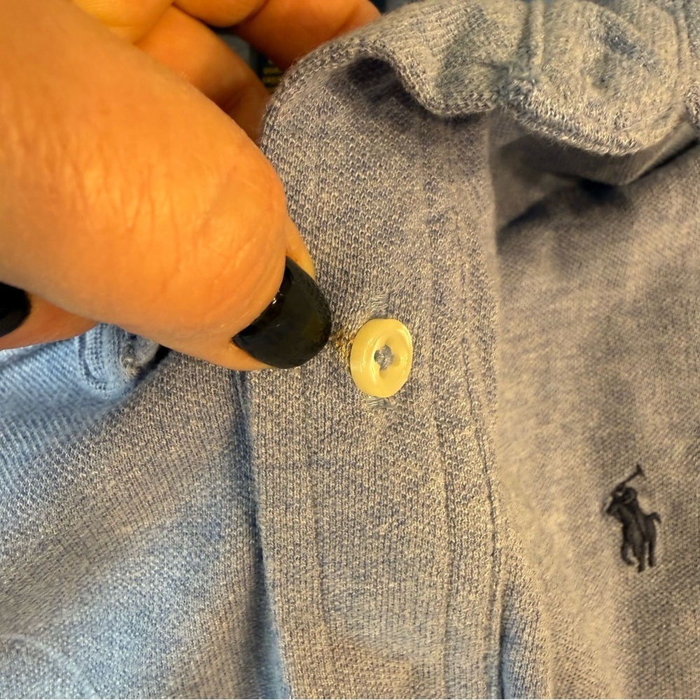 Polo Ralph Lauren Light Blue boys Polo Shirt size large 14-16 100% cotton - Picture 3 of 8